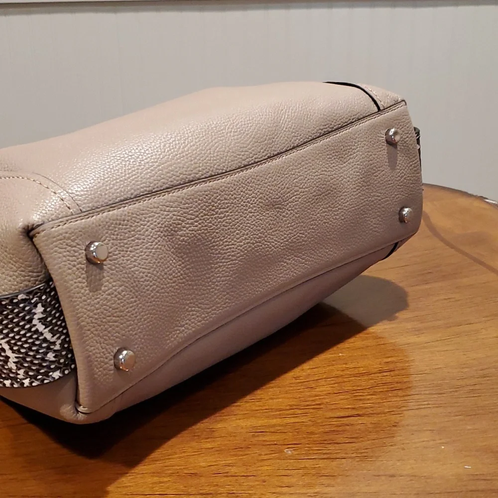 Coach exotic trim Edie shoulder bag